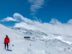 Esquiando em Sierra Nevada