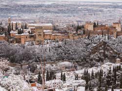 Alhambra coberta de neve